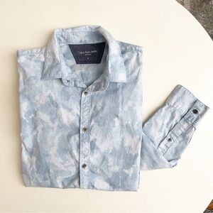 Calvin Klein Lightweight Cotton Button Down Men’s Size Medium